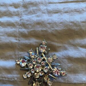 Sparkling Snowflake Brooch